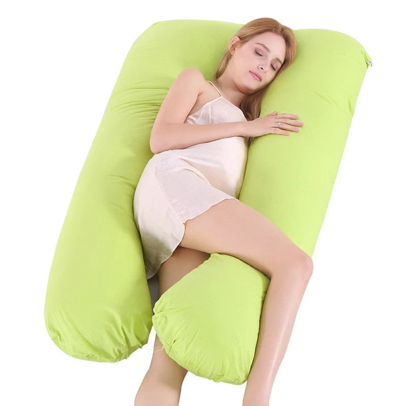Pregnancy Pillow U-Shaped Full Body Support Cool Cover