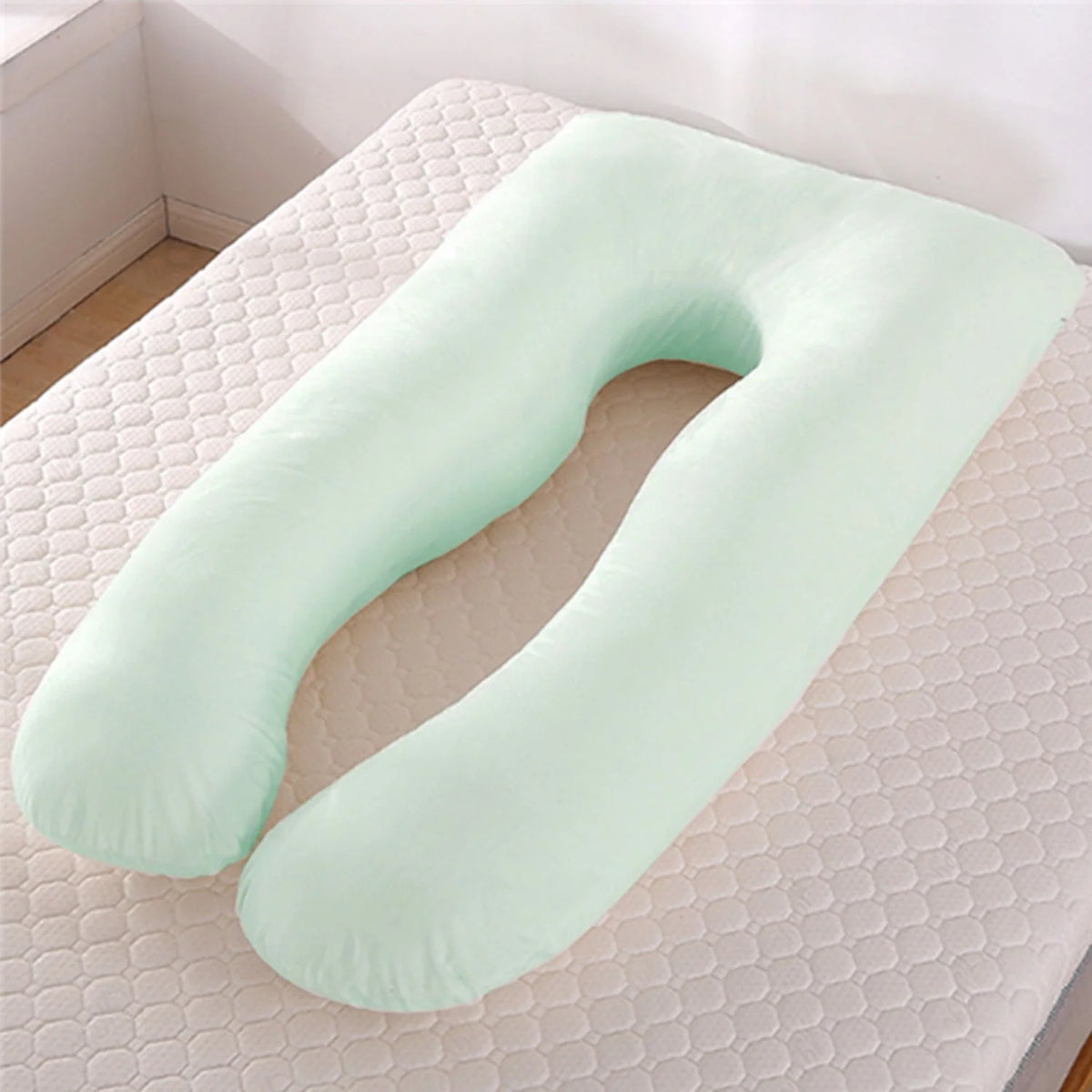 Pregnancy Pillow U-Shaped Full Body Support Cool Cover