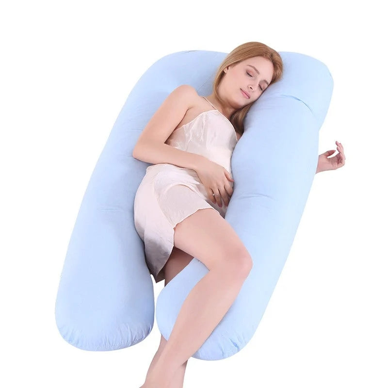 Pregnancy Pillow U-Shaped Full Body Support Cool Cover