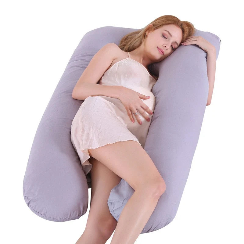 Pregnancy Pillow U-Shaped Full Body Support Cool Cover
