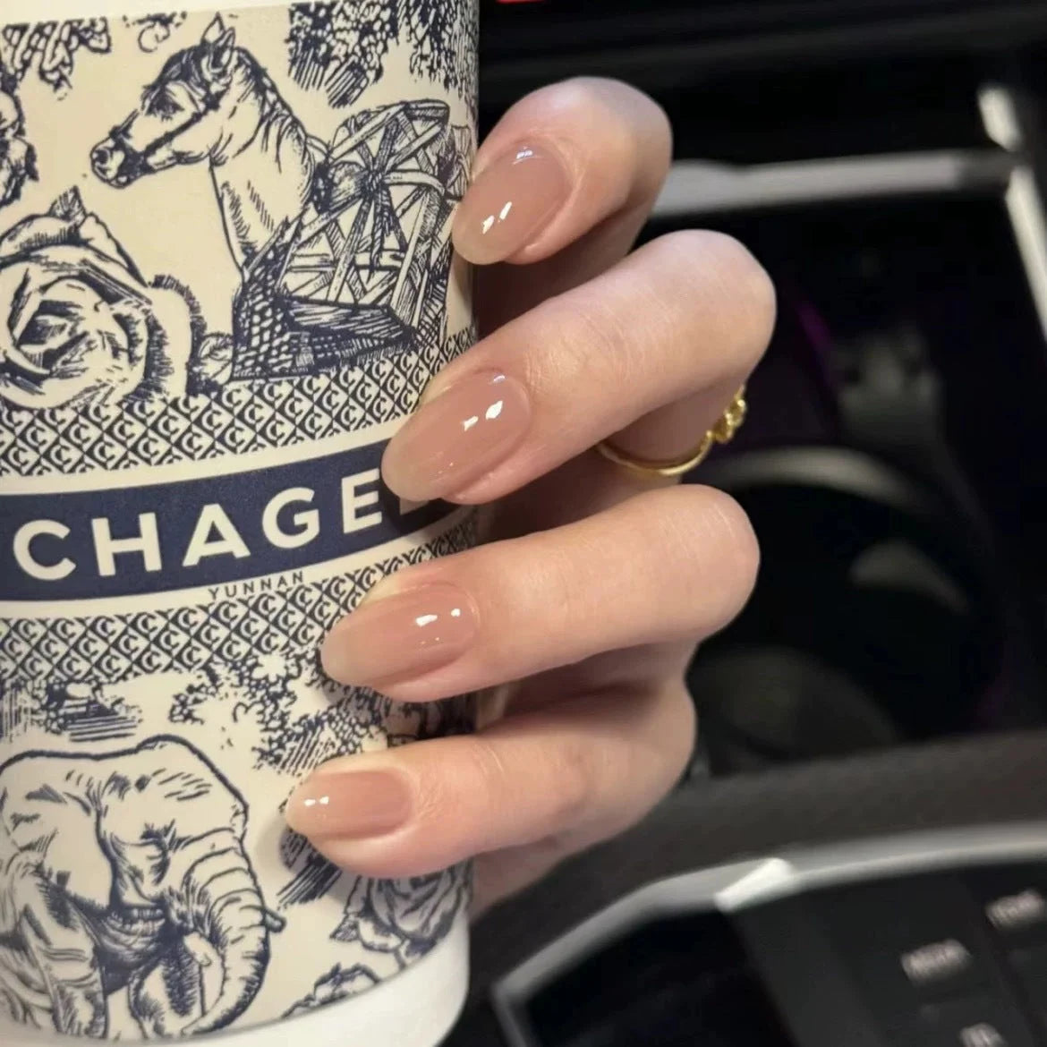 Press-On Nails 3D Embellished Designs Easy Application S and M Sizes