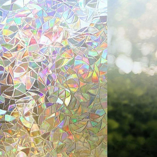 Privacy Window Film Prismatic Rainbow Static Cling