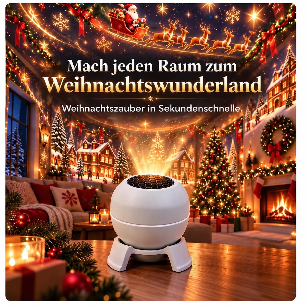 Projection Light Christmas Wall & Ceiling Scenes USB Powered