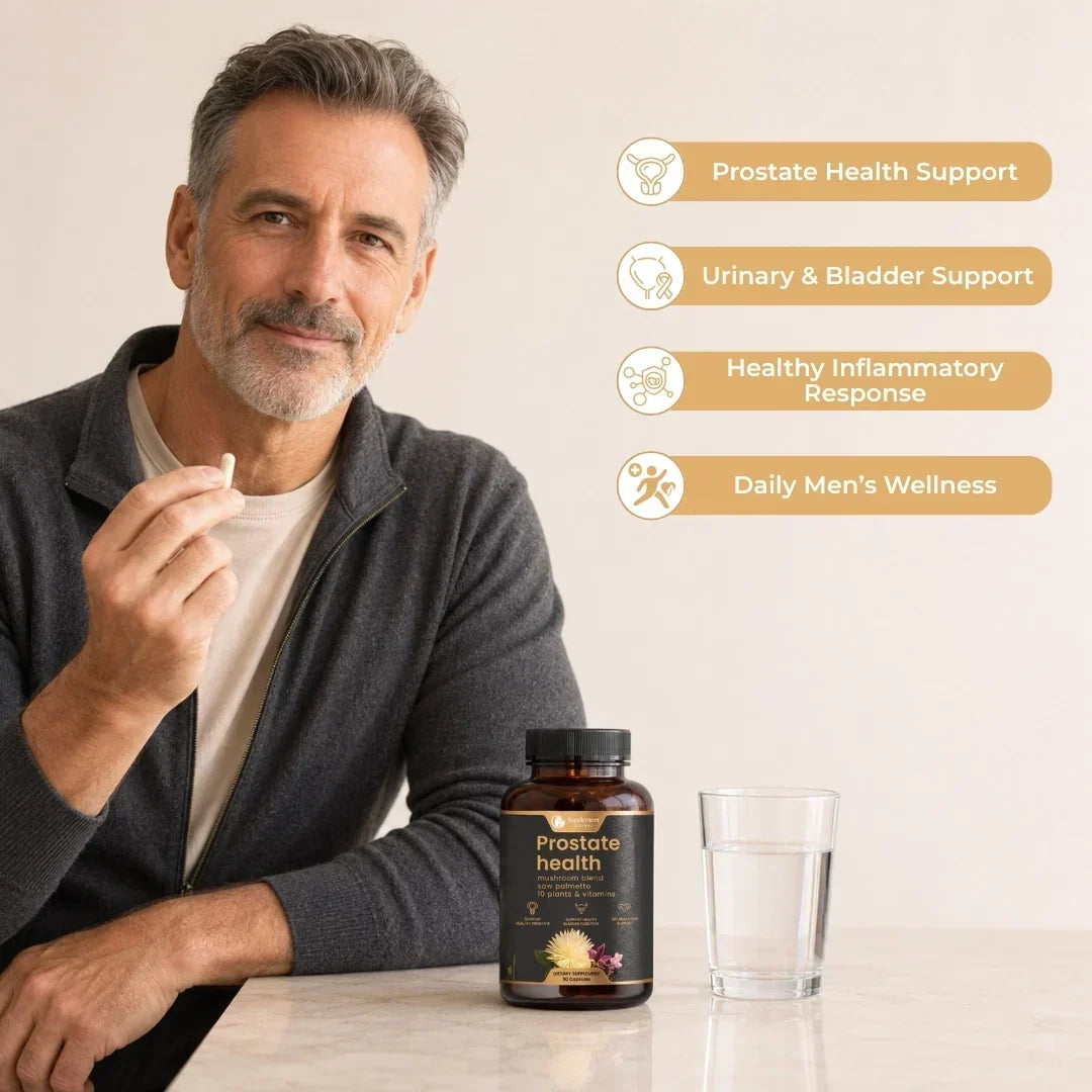 Prostate Support Supplement Botanical Blend Urinary Flow Support