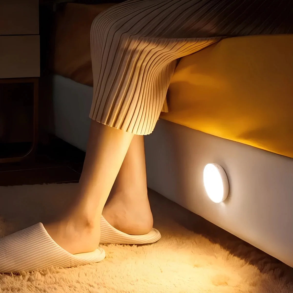 Puck Light Motion Sensor USB Rechargeable Stick-On Mounting