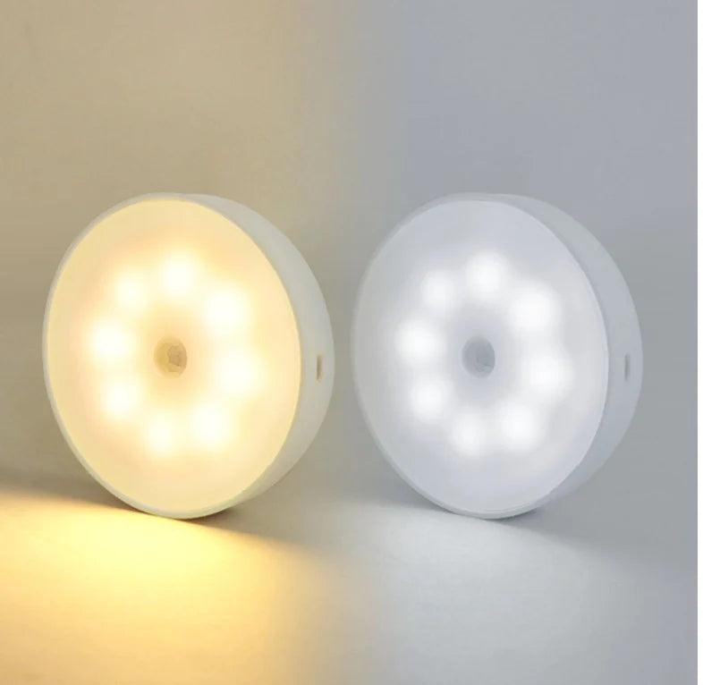 Puck Light Motion Sensor USB Rechargeable Stick-On Mounting