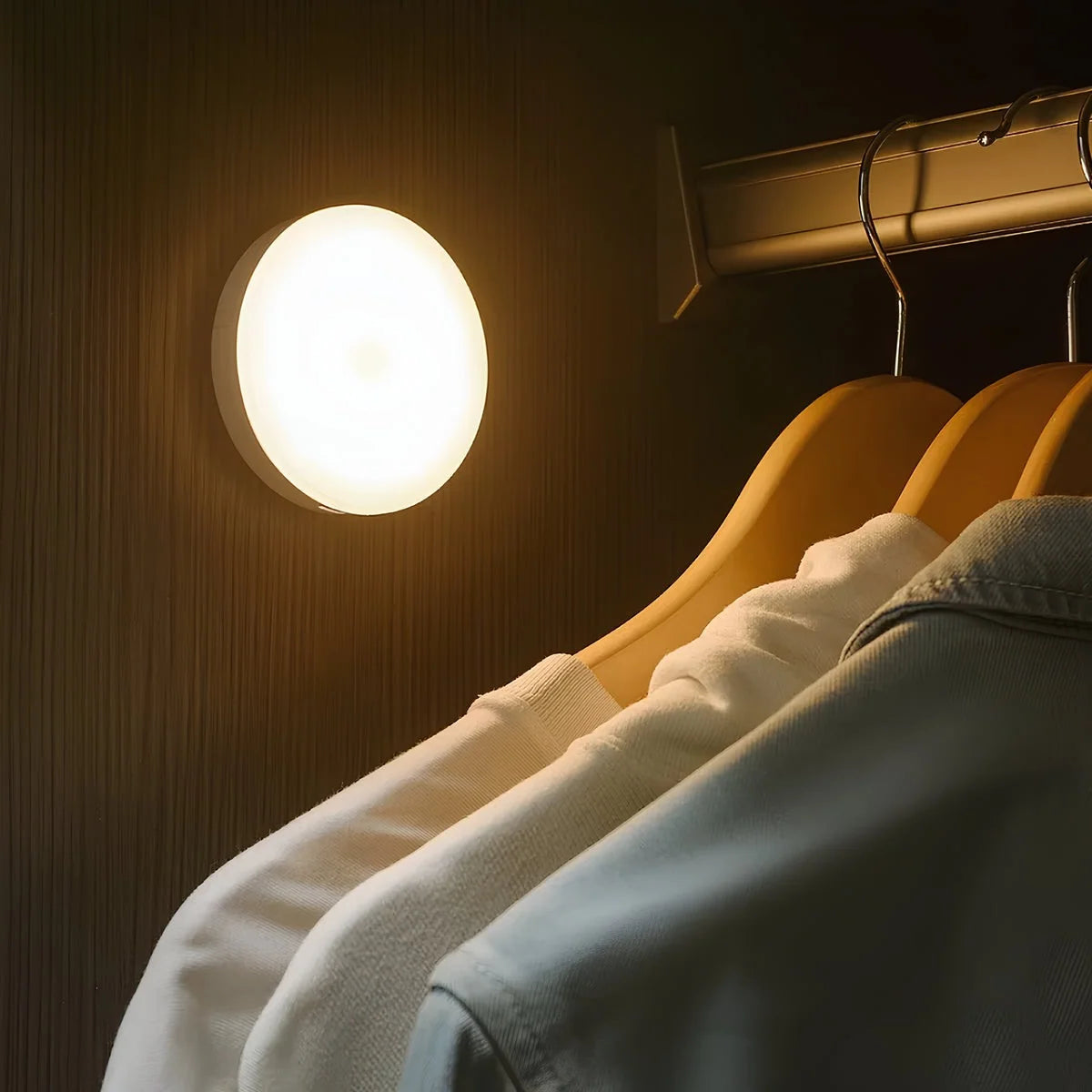 Puck Light Motion Sensor USB Rechargeable Stick-On Mounting