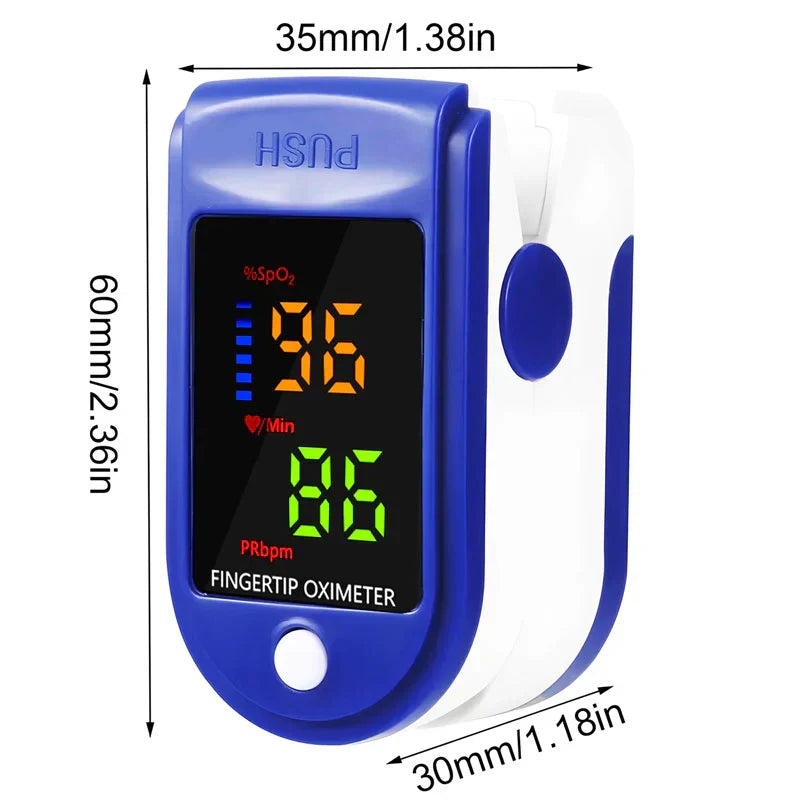 Pulse Oximeter Fingertip HD LED Display Oxygen & Pulse Readings