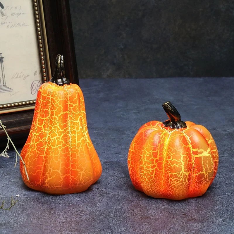 Pumpkin Lights Battery-Operated LED Resin Decor