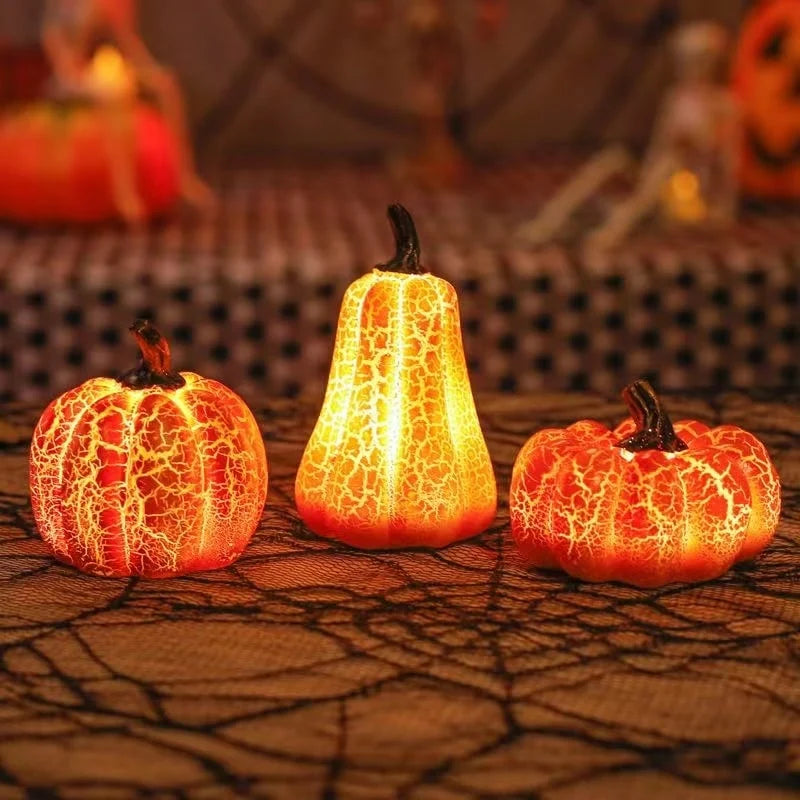Pumpkin Lights Battery-Operated LED Resin Decor
