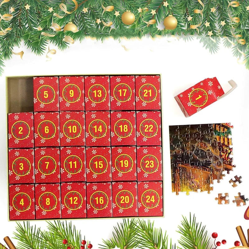Puzzle Advent Calendar 1008 Pieces & 24 Daily Boxes