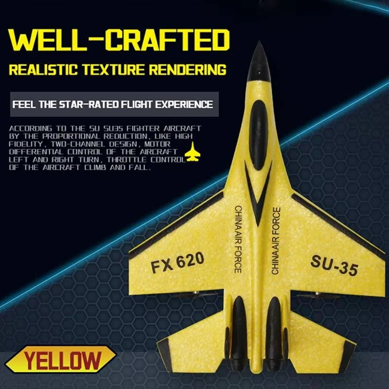 RC Airplane 3-Axis Gyro Stabilization LED Lights