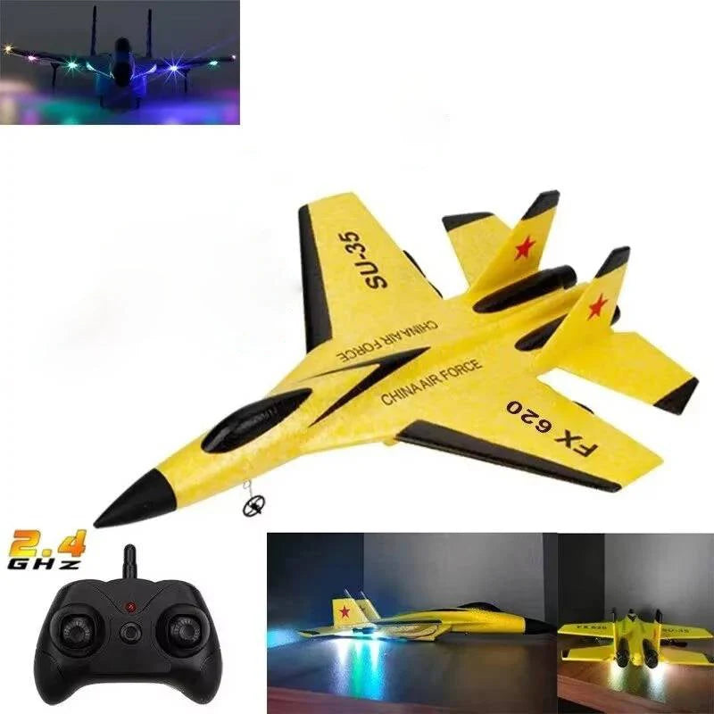 RC Airplane 3-Axis Gyro Stabilization LED Lights