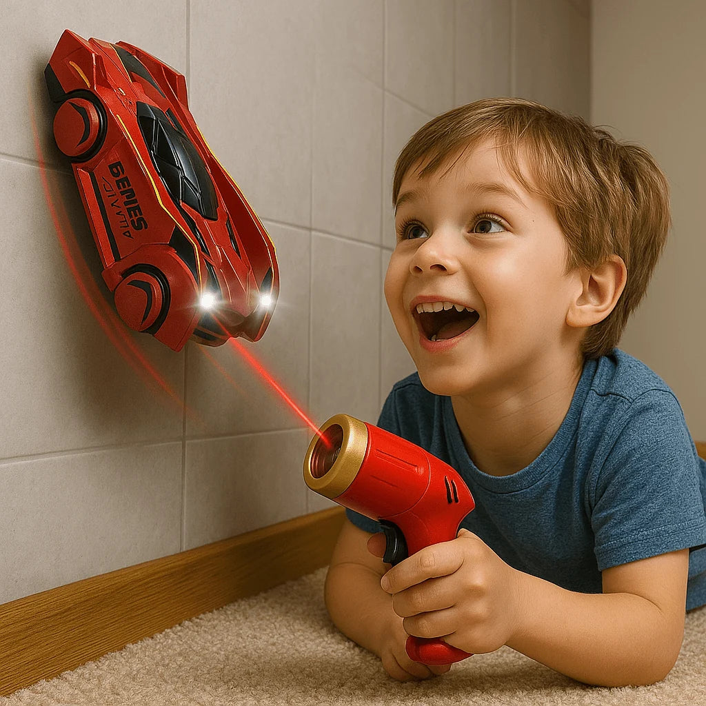 RC Car Wall & Ceiling Climbing Laser Remote LED Headlights