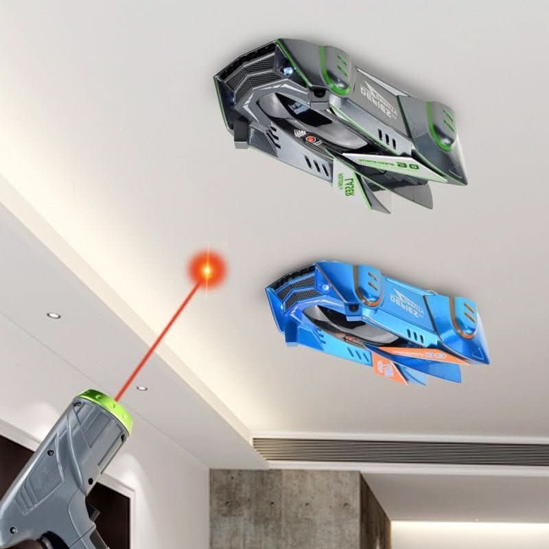 RC Car Wall & Ceiling Climbing Laser Remote LED Headlights