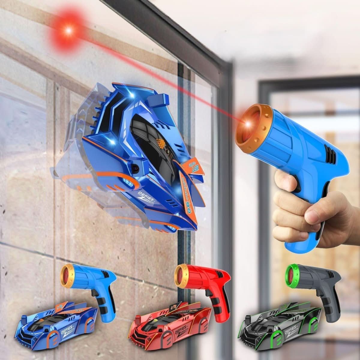 RC Car Wall & Ceiling Climbing Laser Remote LED Headlights