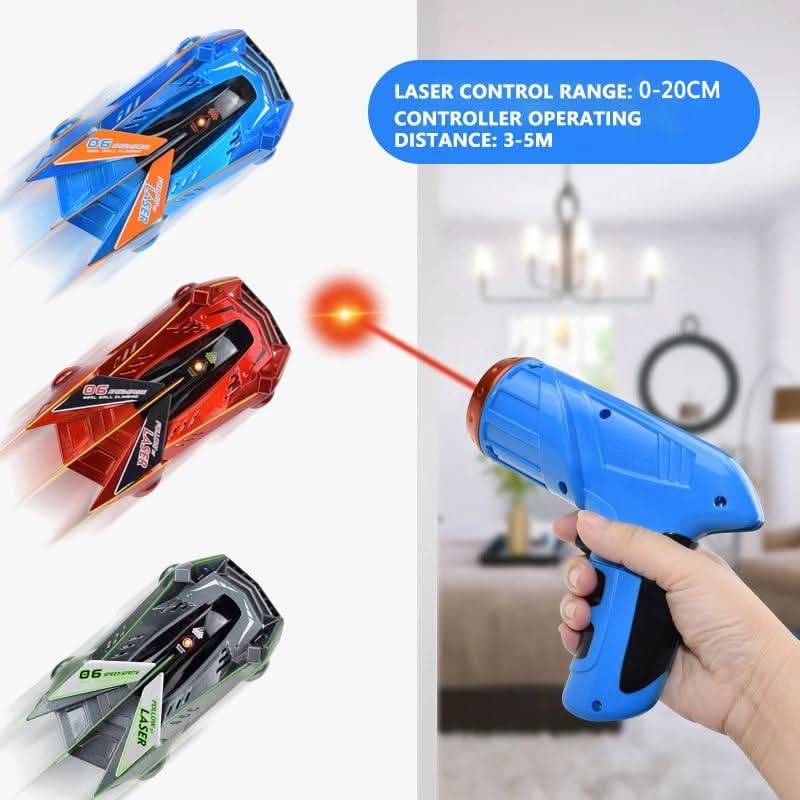 RC Car Wall & Ceiling Climbing Laser Remote LED Headlights
