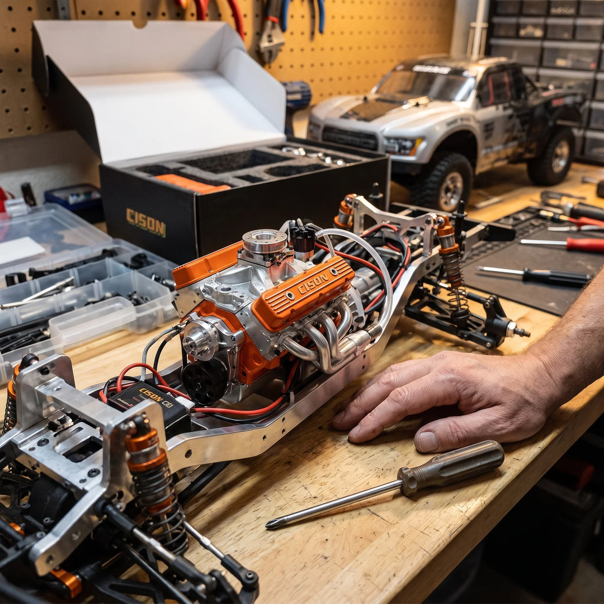 RC Engine Building Kit V8 Gasoline CDI Ignition