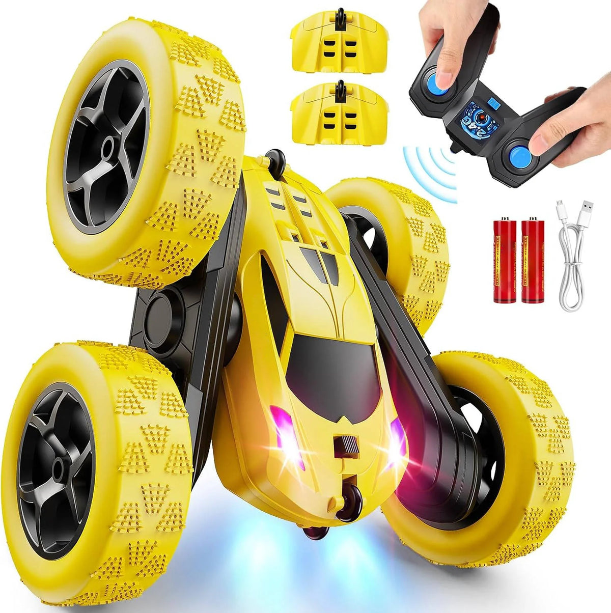 RC Stunt Car 4WD 360 Degree Flips 90-Minute Battery