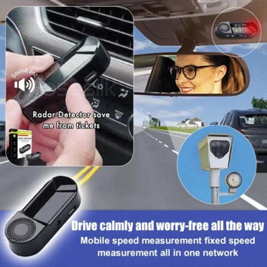 Radar Warning Device Solar-Powered Laser Detection Visual Alerts