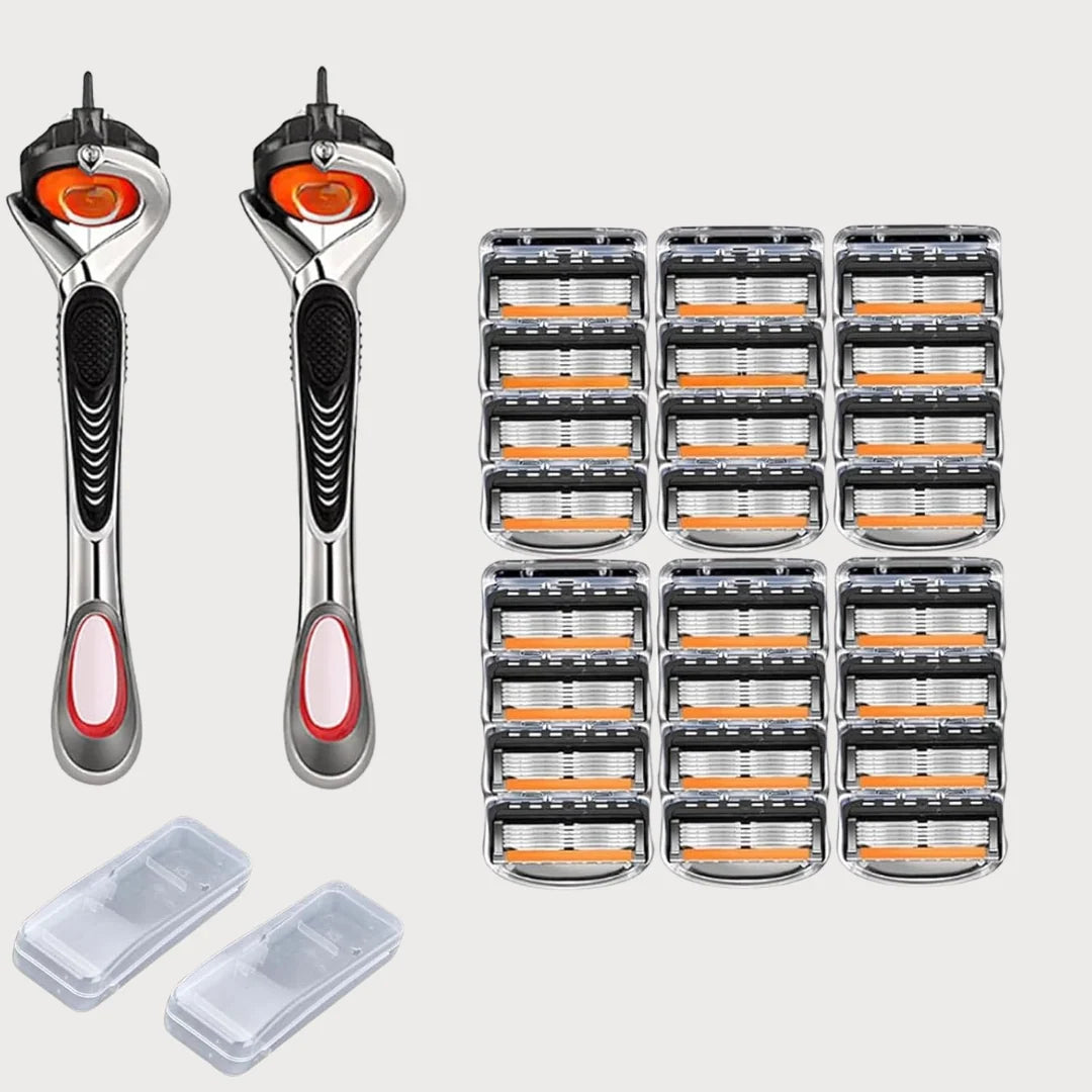 Razor Blade Set Multi-Layer Ergonomic Handle