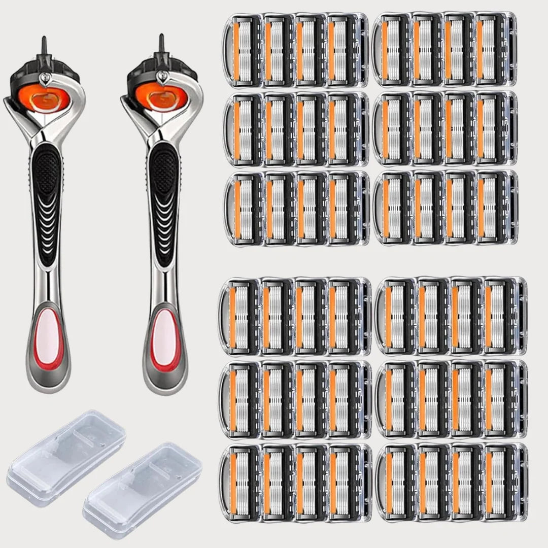Razor Blade Set Multi-Layer Ergonomic Handle