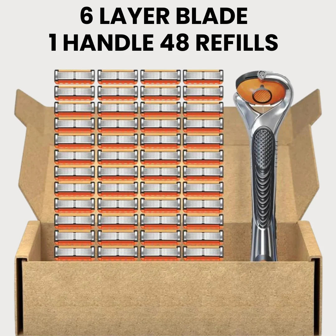 Razor Blade Set Multi-Layer Ergonomic Handle