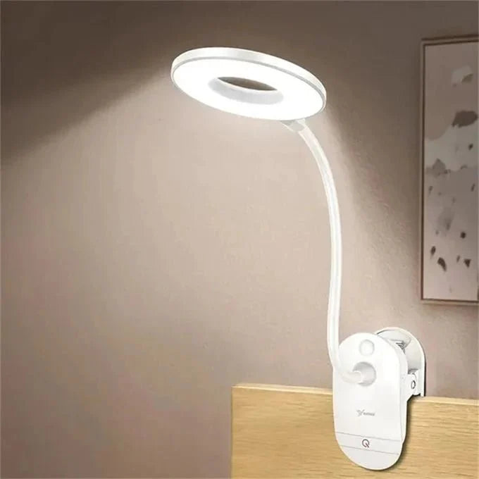 Reading Lamp Clip-On Dimmable Flexible Neck USB Powered