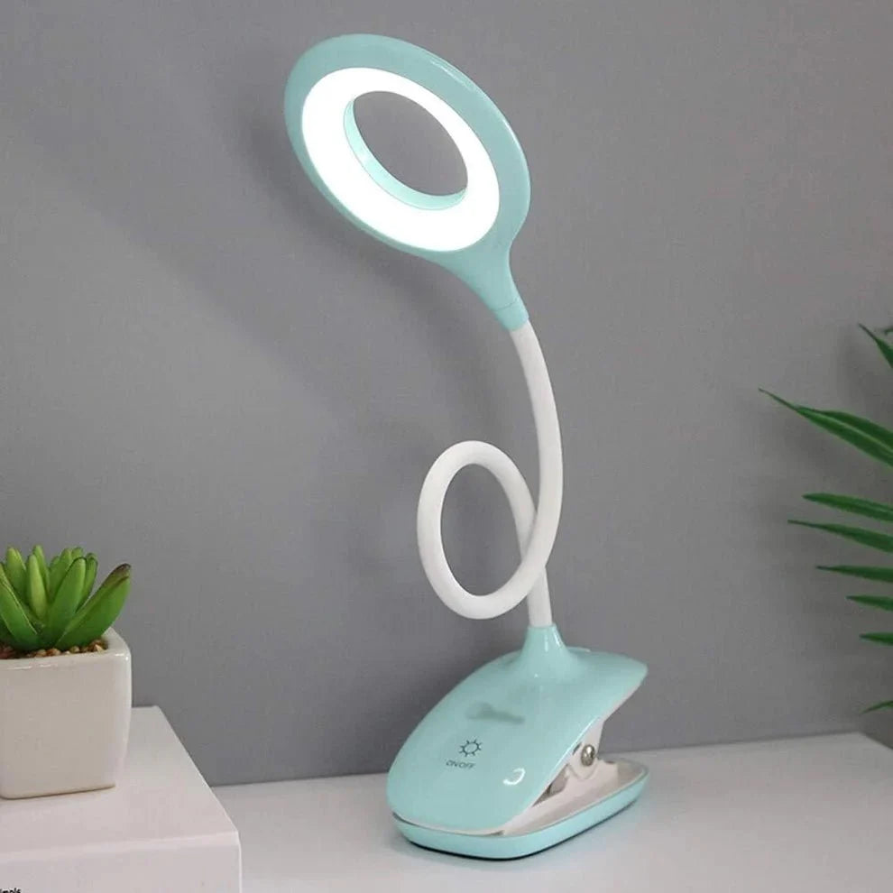 Reading Lamp Clip-On Dimmable Flexible Neck USB Powered