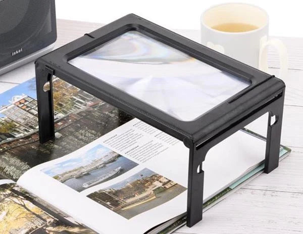 Reading Magnifier 3X LED Hands-Free Foldable Stand