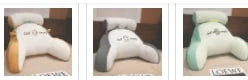 Reading Pillow Wedge Backrest Integrated Armrests Detachable Neck Roll