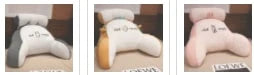 Reading Pillow Wedge Backrest Integrated Armrests Detachable Neck Roll