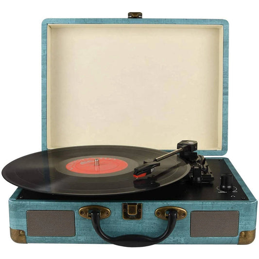 Record Player Vintage 3-Speed Bluetooth & Built-In Speakers