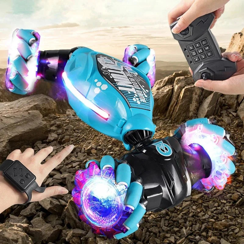 Remote Control Car Gesture-Controlled 360° Stunts LED Lights