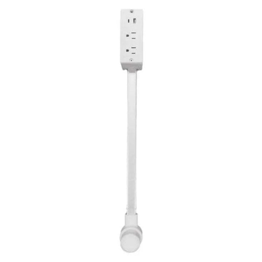 Retractable Power Strip 30in Cord USB-C Phone Holder