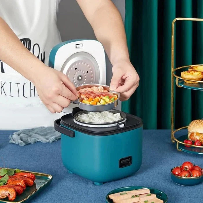 Rice Cooker Compact Steamer Tray Keep Warm