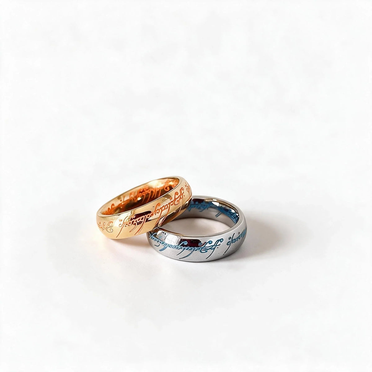 Ring Glow-in-the-Dark Engraved Runes Nickel-Free & Hypoallergenic