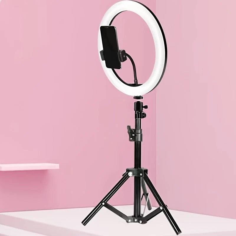 Ring Light 10-Inch Adjustable Tripod & Phone Holder