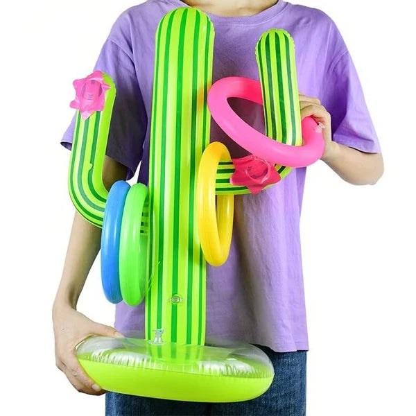 Ring Toss Game Inflatable Cactus 6 Rings Included