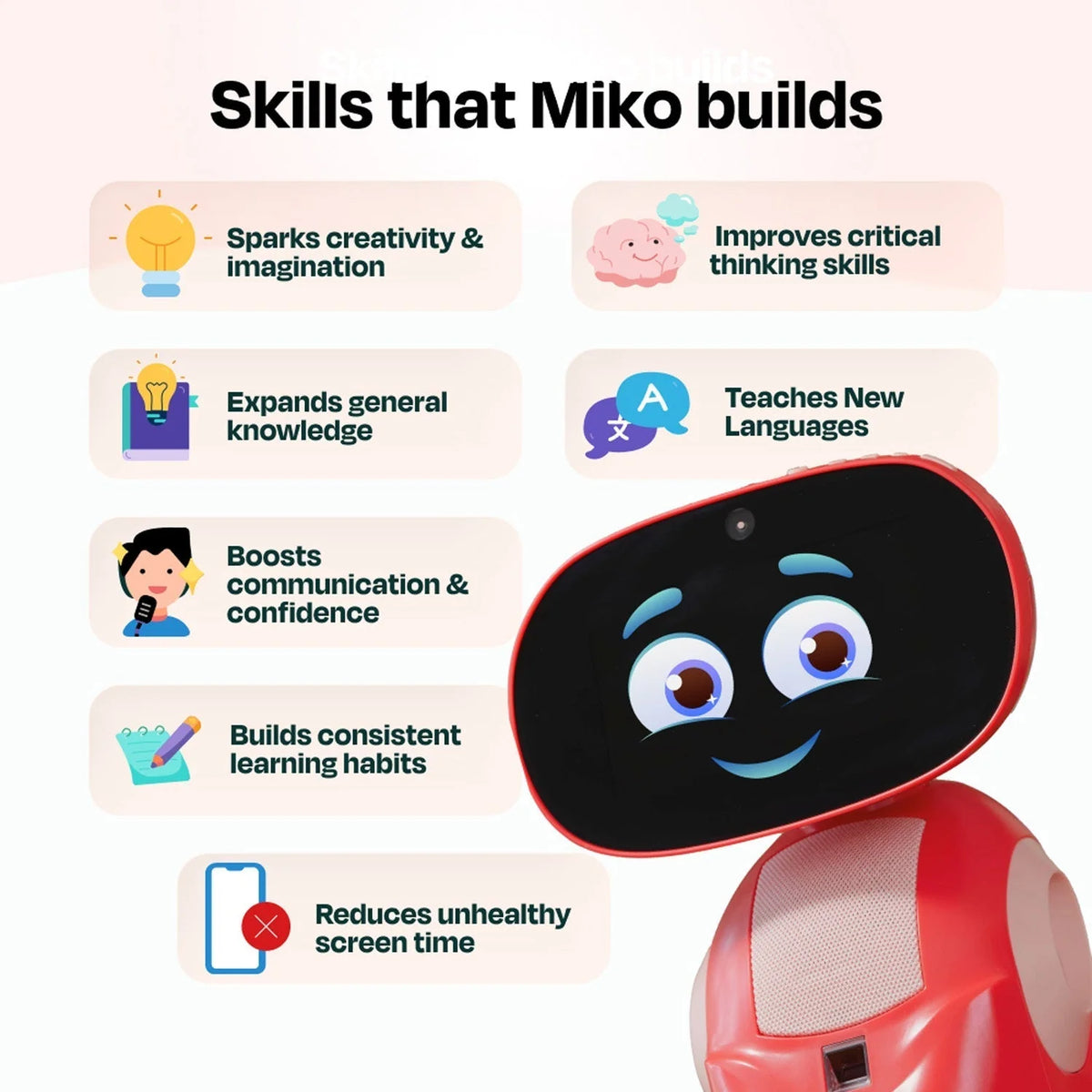 Robot Toy Face & Voice Recognition Interactive Learning