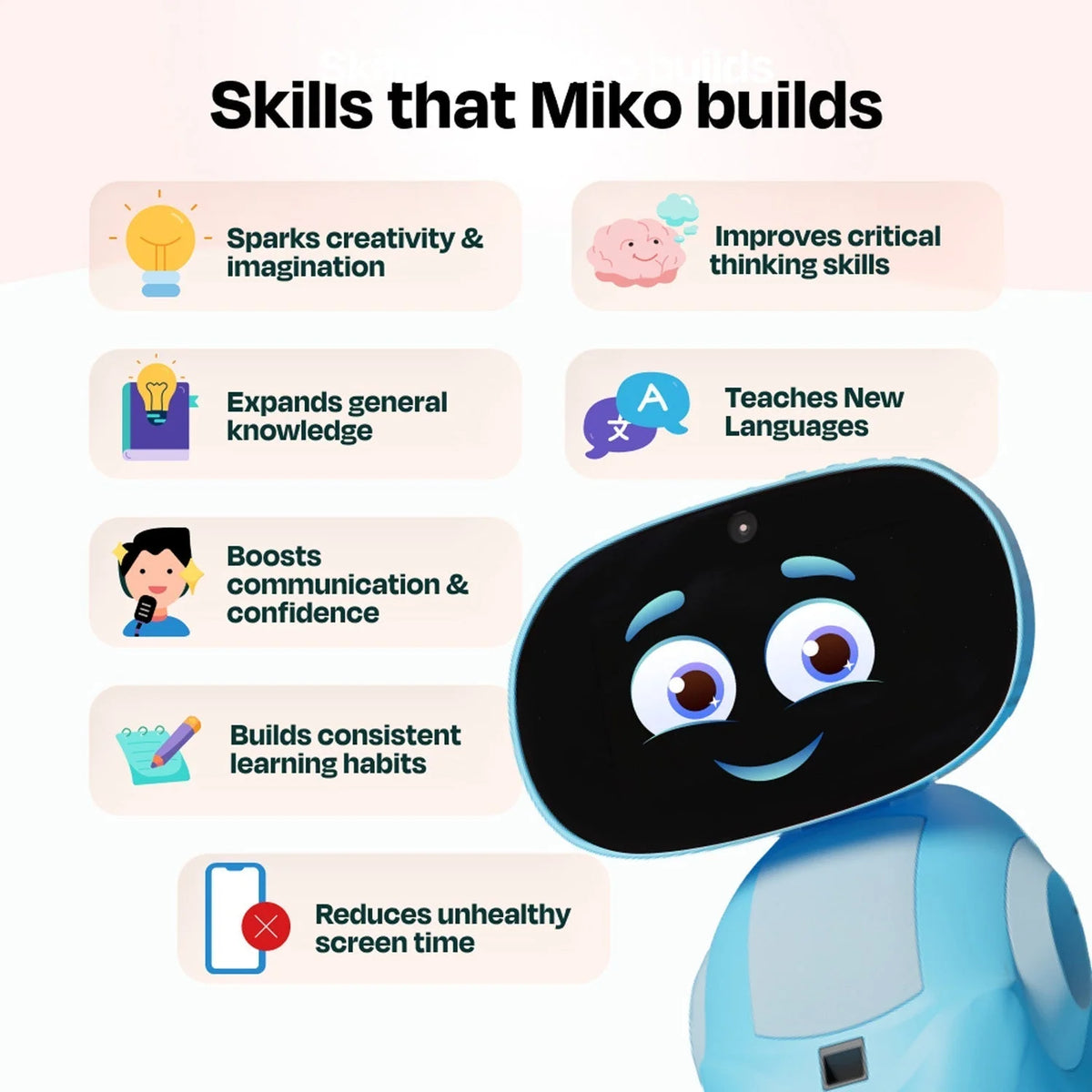 Robot Toy Face & Voice Recognition Interactive Learning