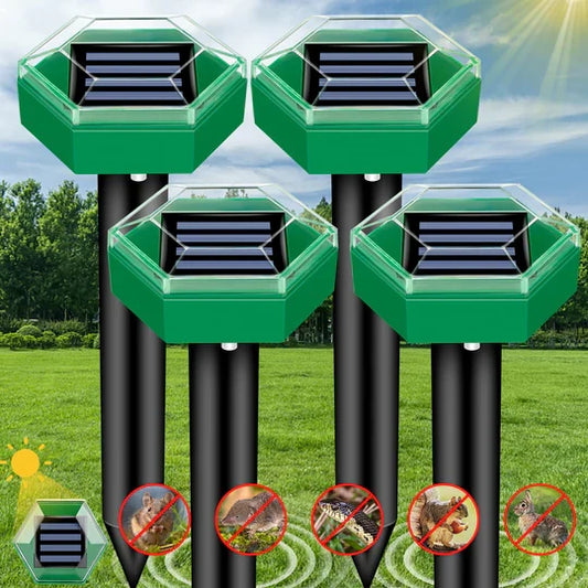 Rodent Repeller Solar-Powered Ultrasonic Spikes