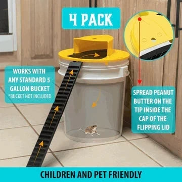 Rodent Trap Auto-Reset Bucket Lid Multi-Catch