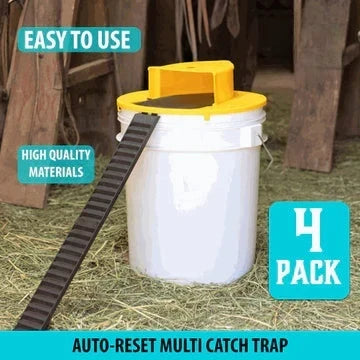 Rodent Trap Auto-Reset Bucket Lid Multi-Catch