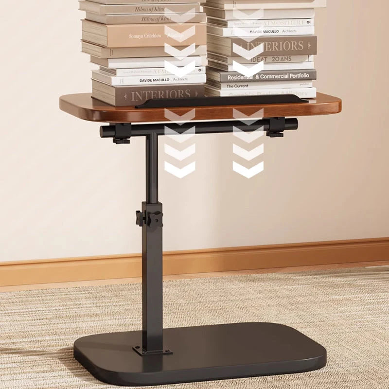 Rolling Laptop Desk Height Adjustable 360° Swivel Tabletop