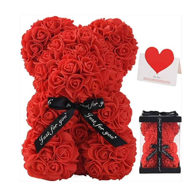 Rose Bear Artificial Roses Keepsake