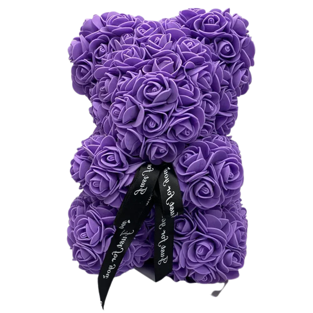 Rose Bear Synthetic Foam 9.8 Inch Lasting Keepsake