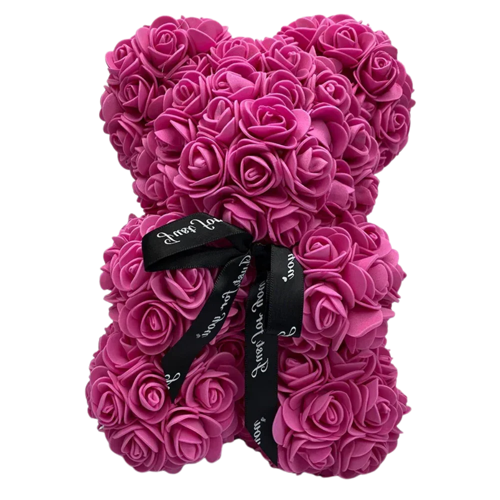 Rose Bear Synthetic Foam 9.8 Inch Lasting Keepsake