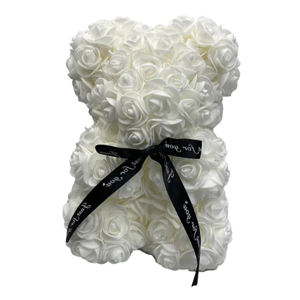 Rose Bear Synthetic Foam 9.8 Inch Lasting Keepsake