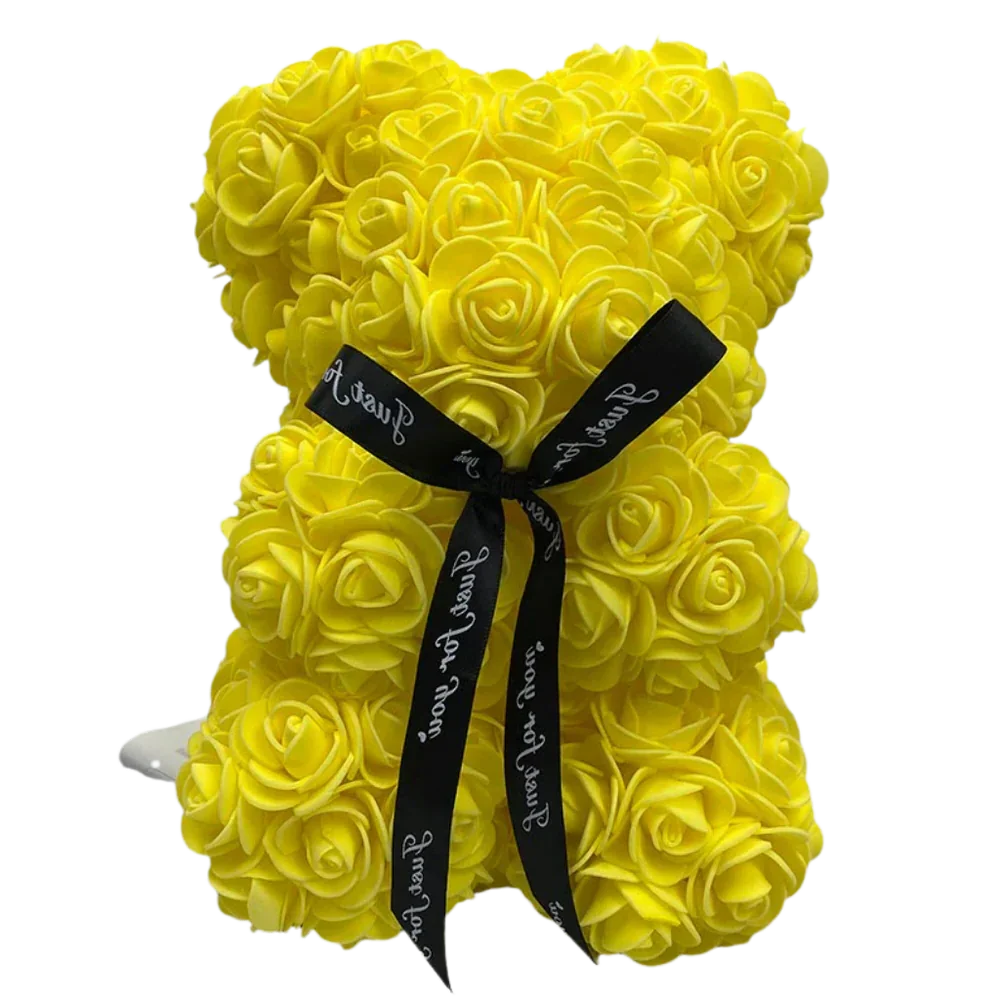 Rose Bear Synthetic Foam 9.8 Inch Lasting Keepsake